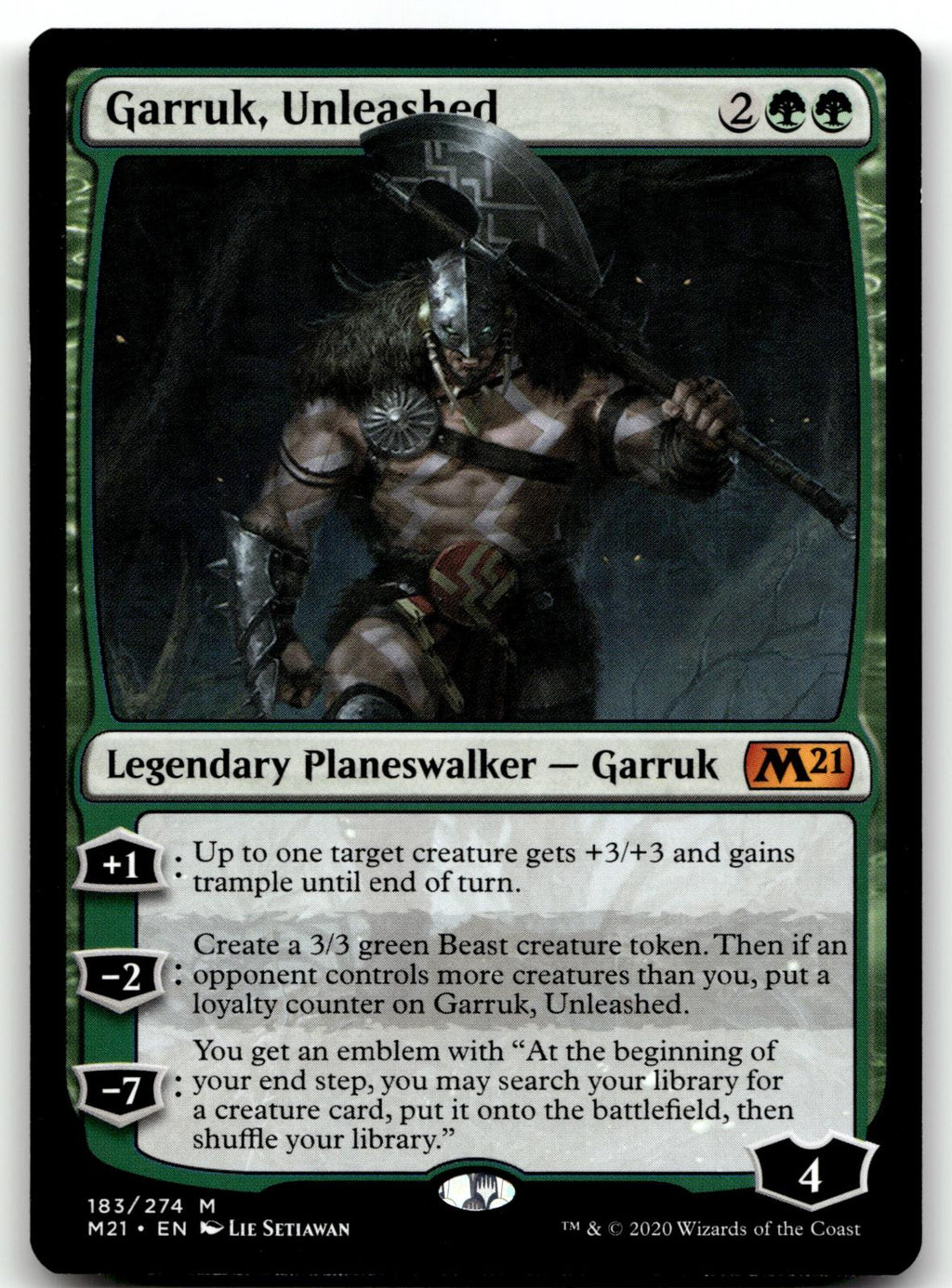 Garruk, Unleashed 183 Mythic Core Set 2021 Magic: The Gathering Near Mint