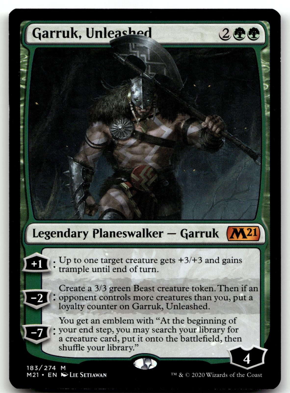 Garruk, Unleashed 183 Mythic Core Set 2021 Magic: The Gathering Near Mint