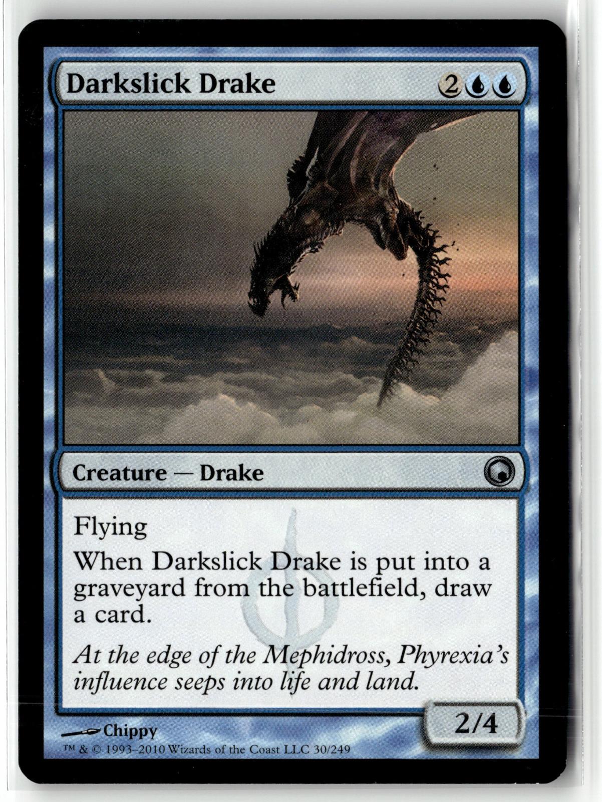 Darkslick Drake 30 Uncommon Scars of Mirrodin Magic: The Gathering Near Mint