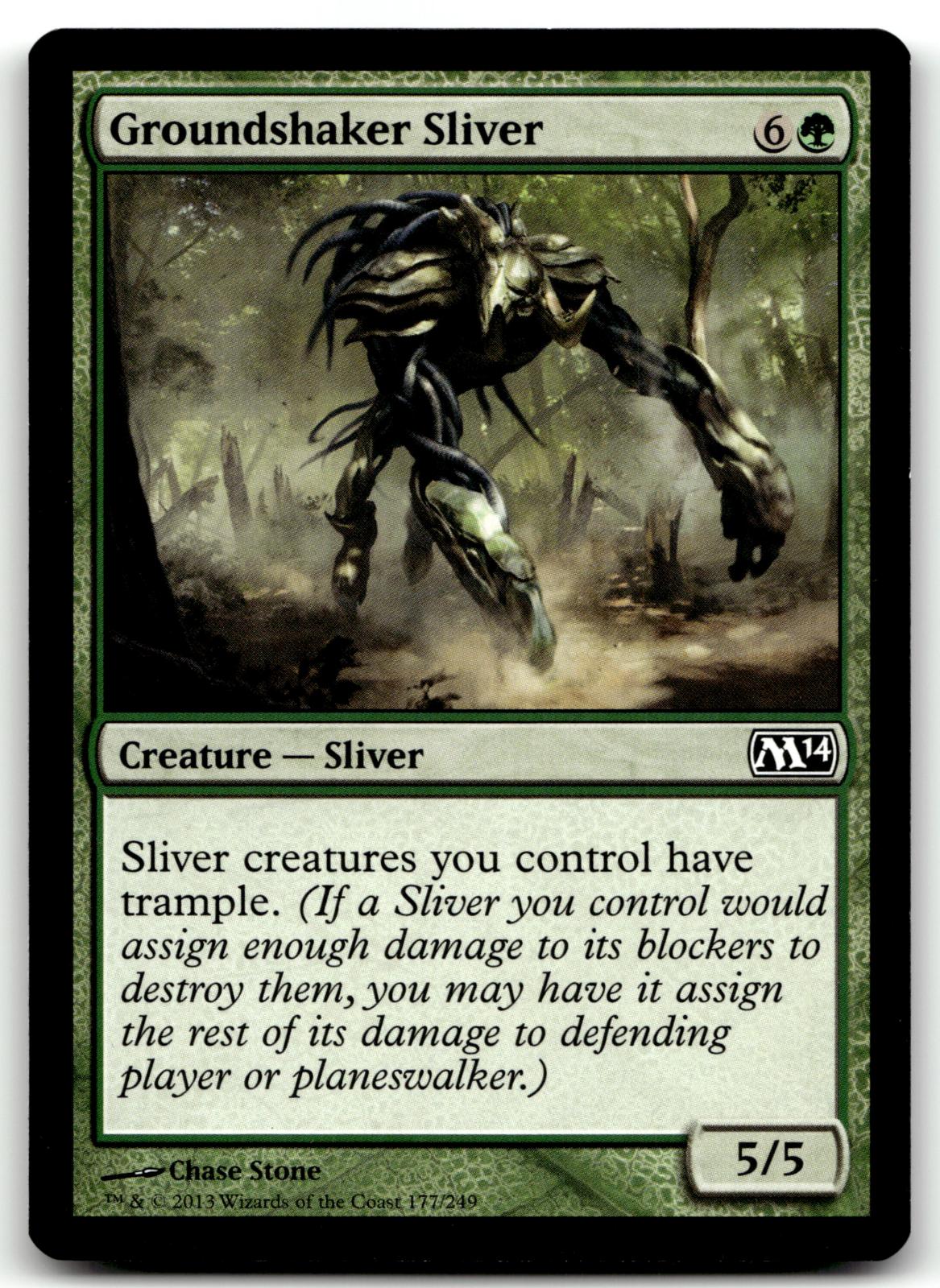 Groundshaker Sliver 177 Common Magic 2014 (M14) Magic: The Gathering Near Mint