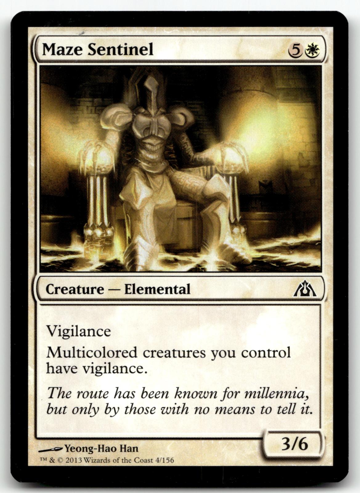 Maze Sentinel 4 Common Dragon's Maze Magic: The Gathering Near Mint