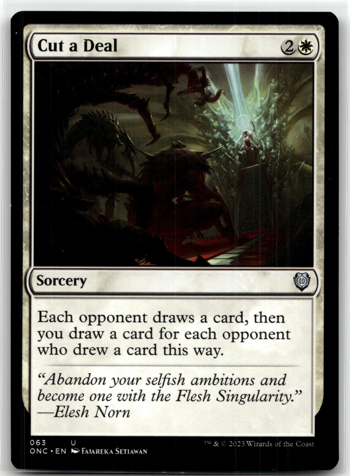 Cut a Deal 63 Commander: Phyrexia: All Will Be One Magic: The Gathering NM