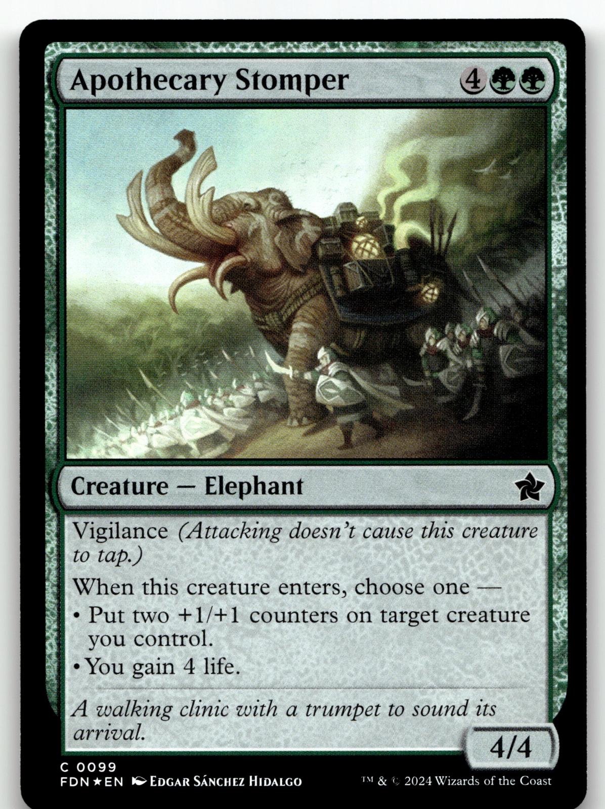 Apothecary Stomper 99 Common Foundations Magic: The Gathering Foil Near Mint