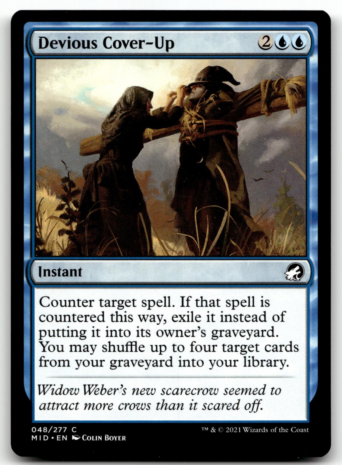 Devious Cover-Up 48 Common Innistrad: Midnight Hunt Magic: The Gathering NM