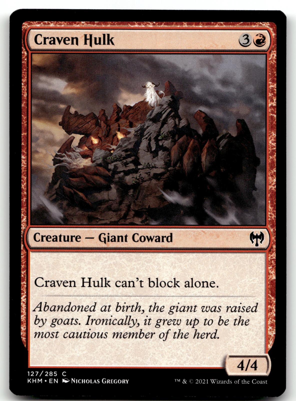 Craven Hulk 127 Common Kaldheim Magic: The Gathering Near Mint