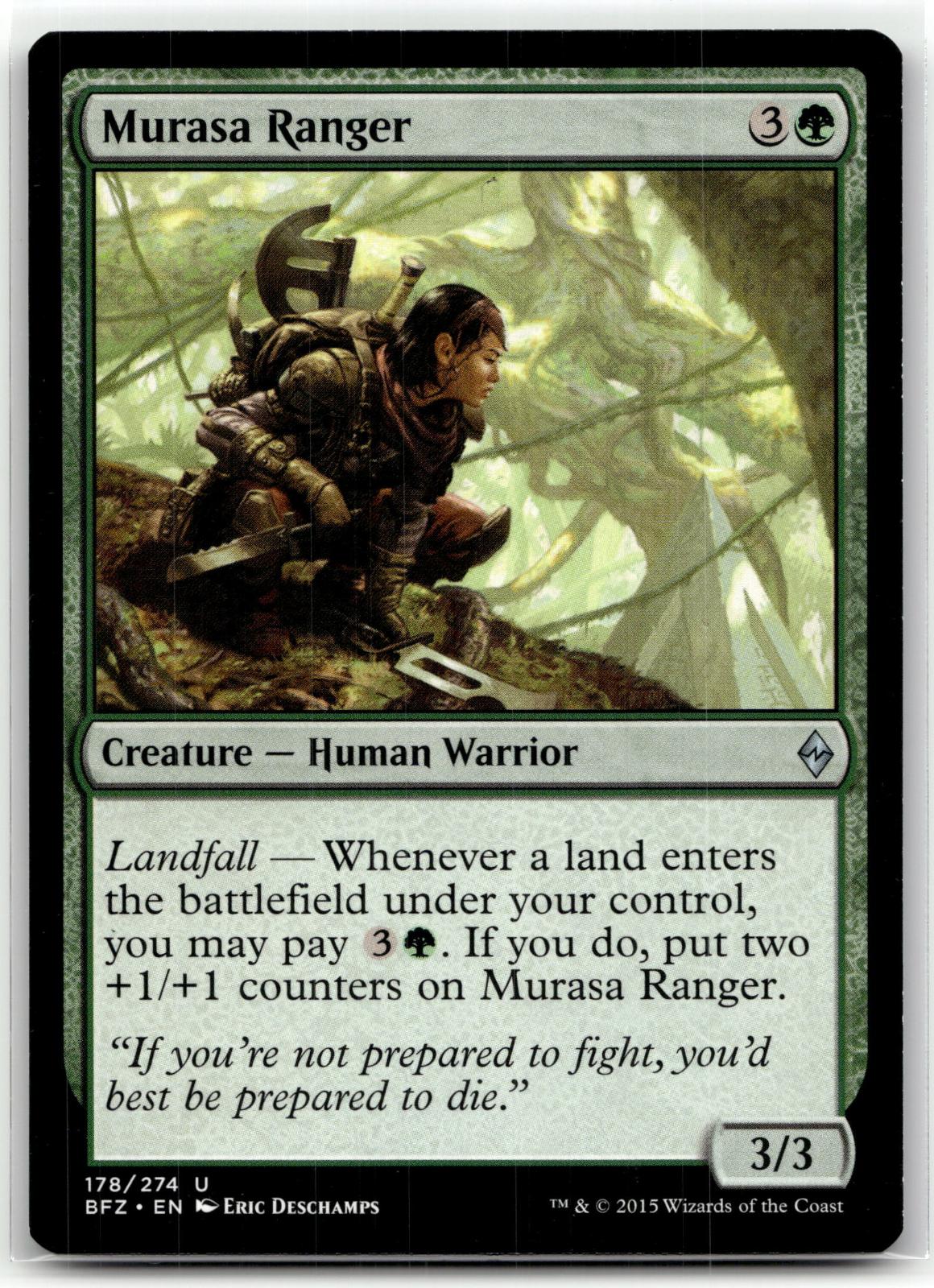 Murasa Ranger 178 Uncommon Battle for Zendikar Magic: The Gathering Near Mint