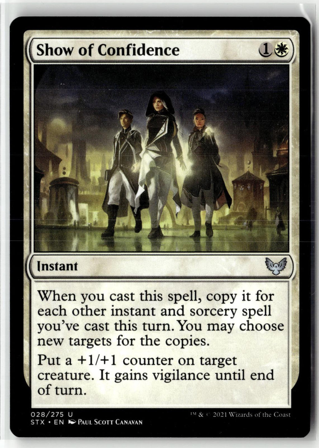 Show of Confidence 28 Strixhaven: School of Mages Magic: The Gathering NM