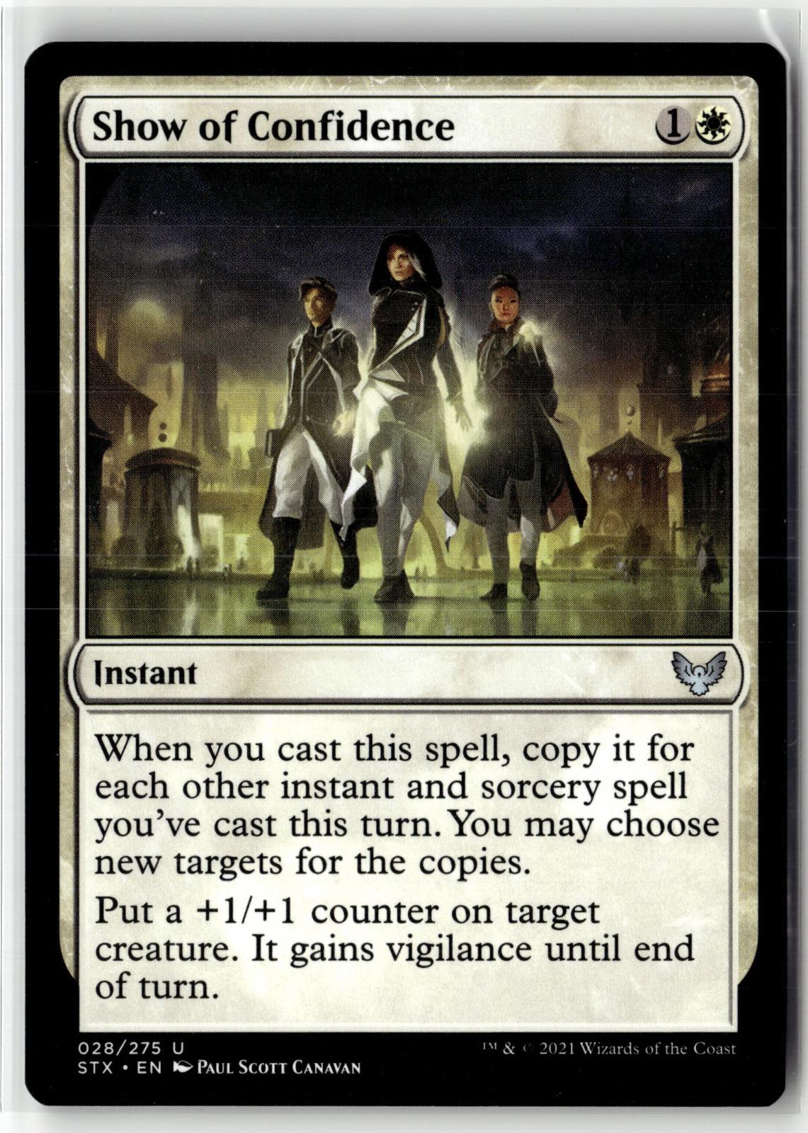 Show of Confidence 28 Strixhaven: School of Mages Magic: The Gathering NM