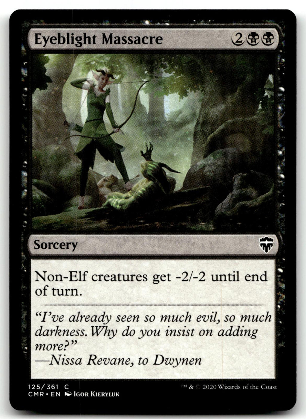 Eyeblight Massacre 125 Common Commander Legends Magic: The Gathering Near Mint