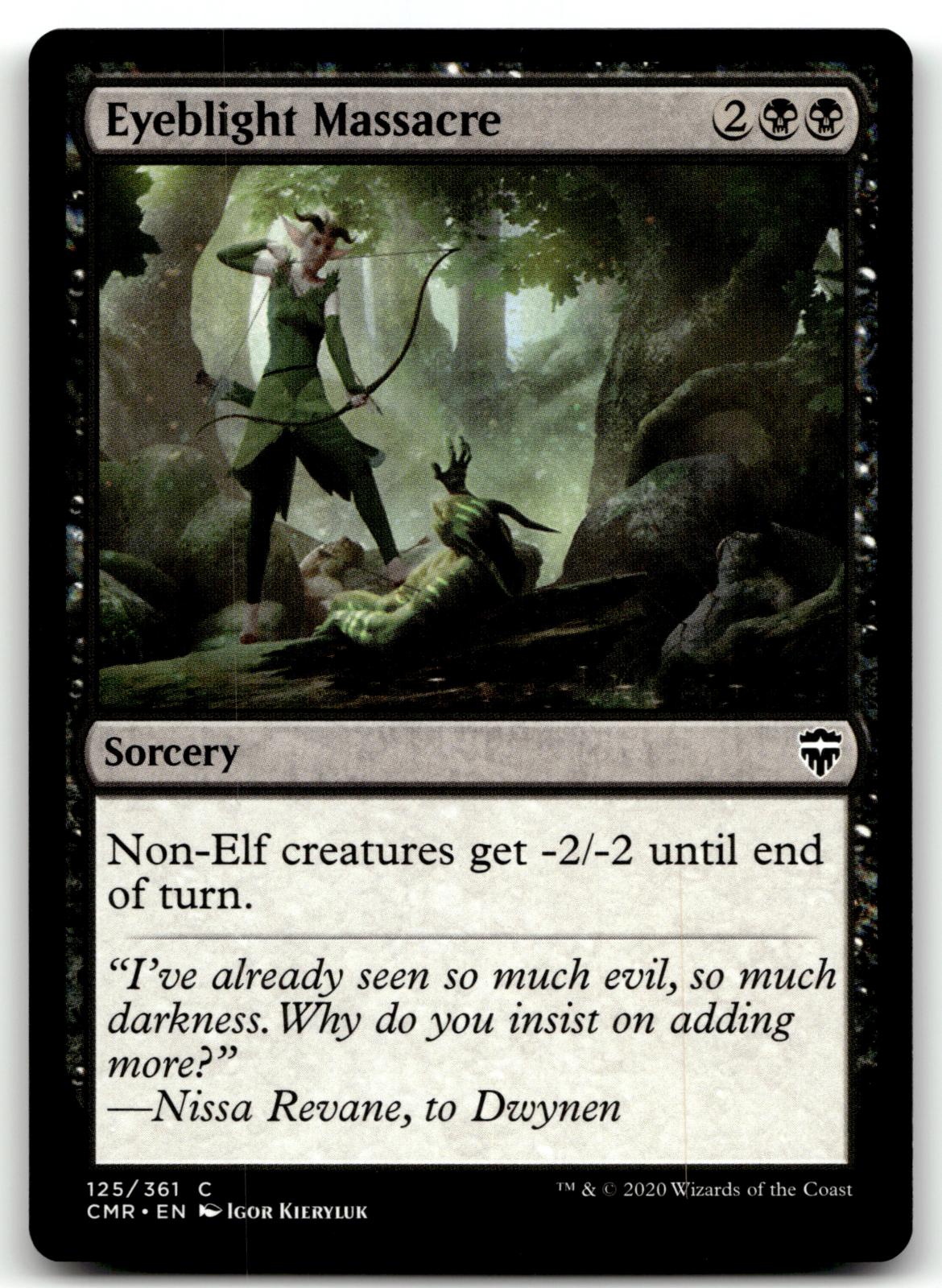 Eyeblight Massacre 125 Common Commander Legends Magic: The Gathering Near Mint