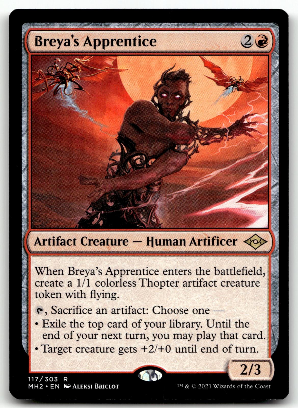 Breya's Apprentice 117 Rare Modern Horizons 2 Magic: The Gathering Near Mint