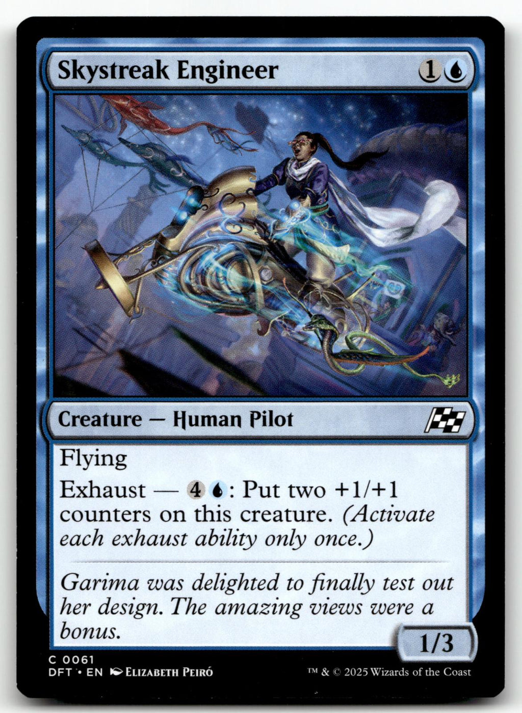 Skystreak Engineer 61 Common Aetherdrift Magic: The Gathering Near Mint