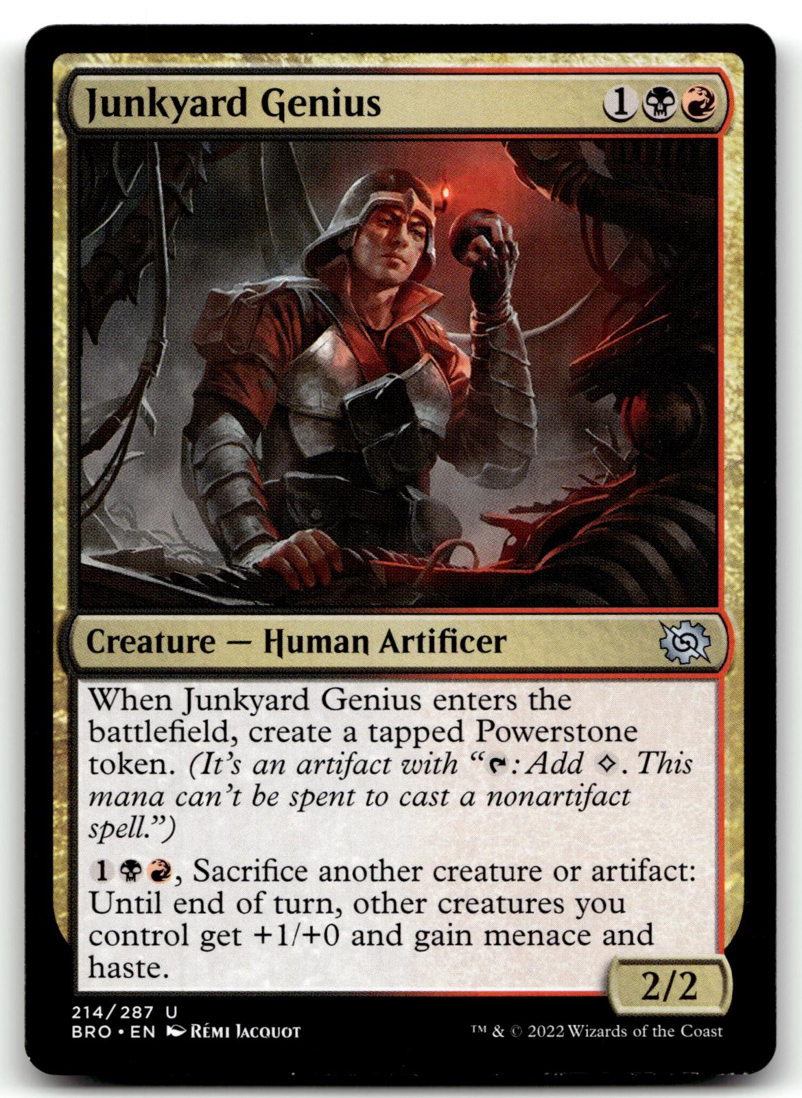 Junkyard Genius 214 Uncommon The Brothers' War Magic: The Gathering Near Mint