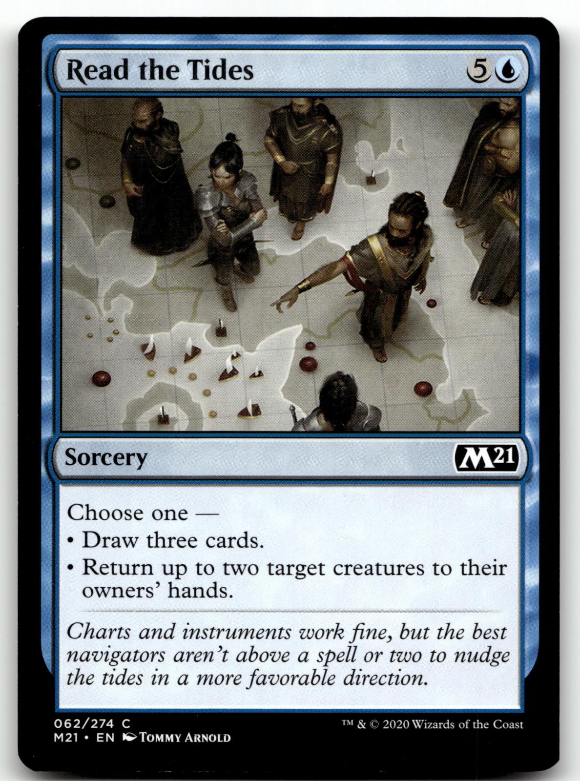 Read the Tides 62 Common Core Set 2021 Magic: The Gathering Near Mint