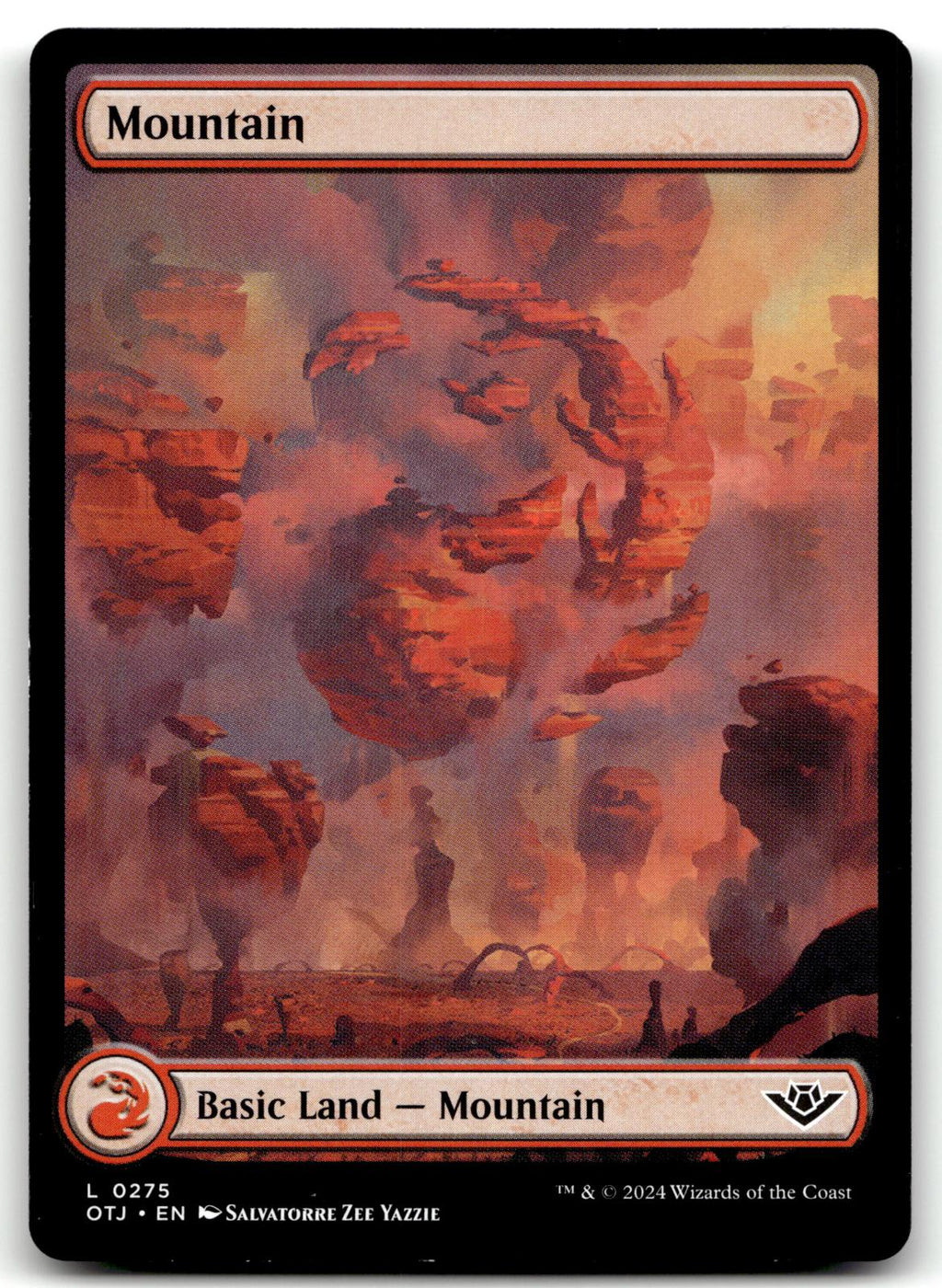 Mountain (0275) 275 Land Outlaws of Thunder Junction Magic: The Gathering NM