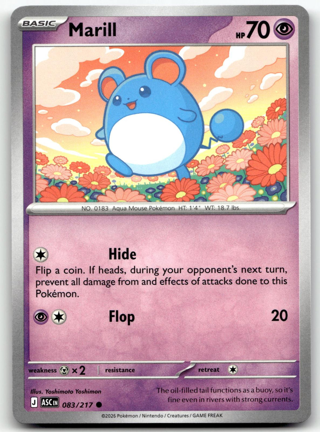 Marill 083/217 Common Ascended Heroes Pokemon Near Mint