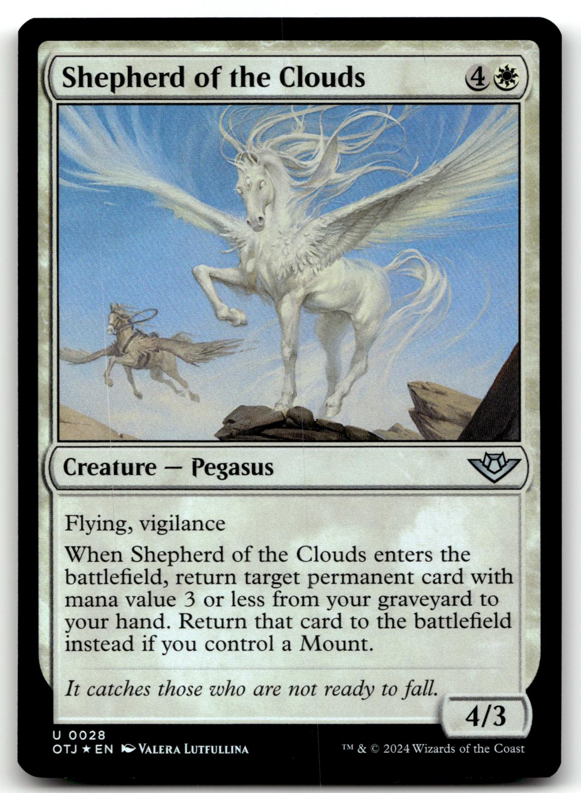 Shepherd of the Clouds 28 Outlaws of Thunder Junction Magic: The Gathering Foil NM