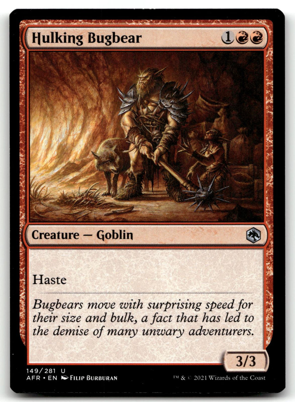 Hulking Bugbear 149 Adventures in the Forgotten Realms Magic: The Gathering NM