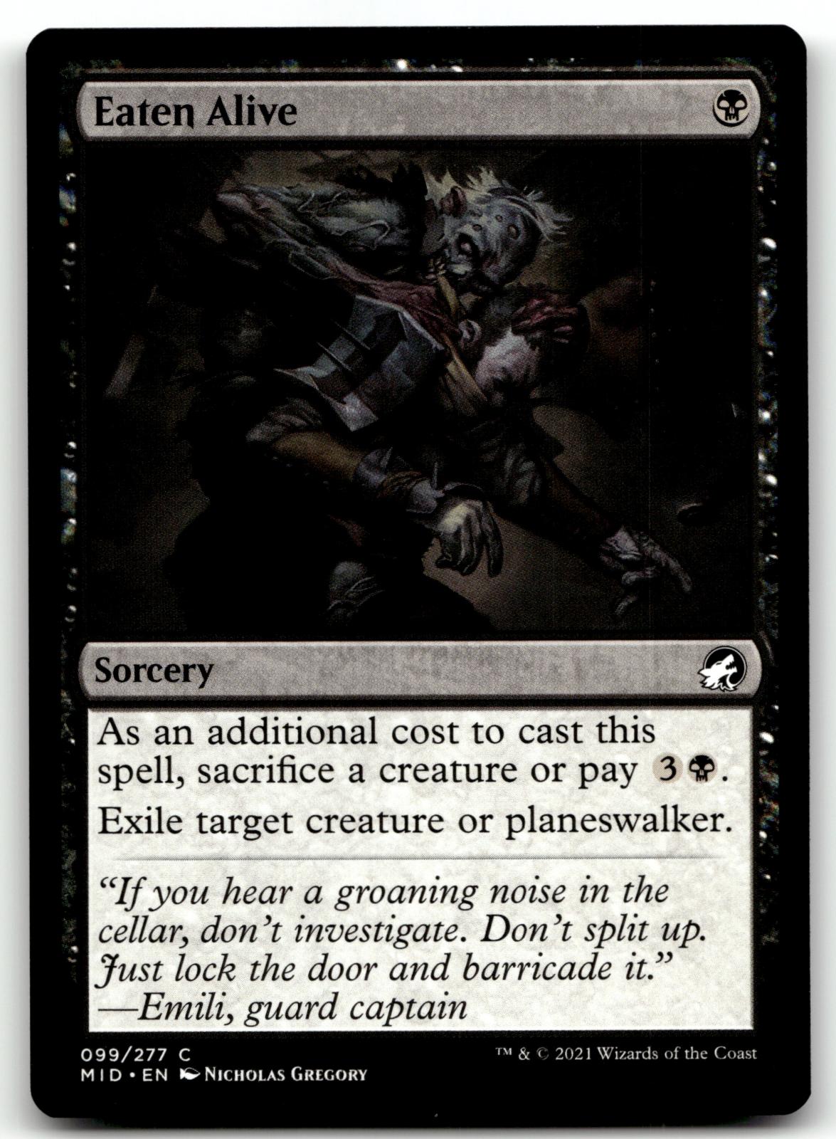 Eaten Alive 99 Common Innistrad: Midnight Hunt Magic: The Gathering Near Mint