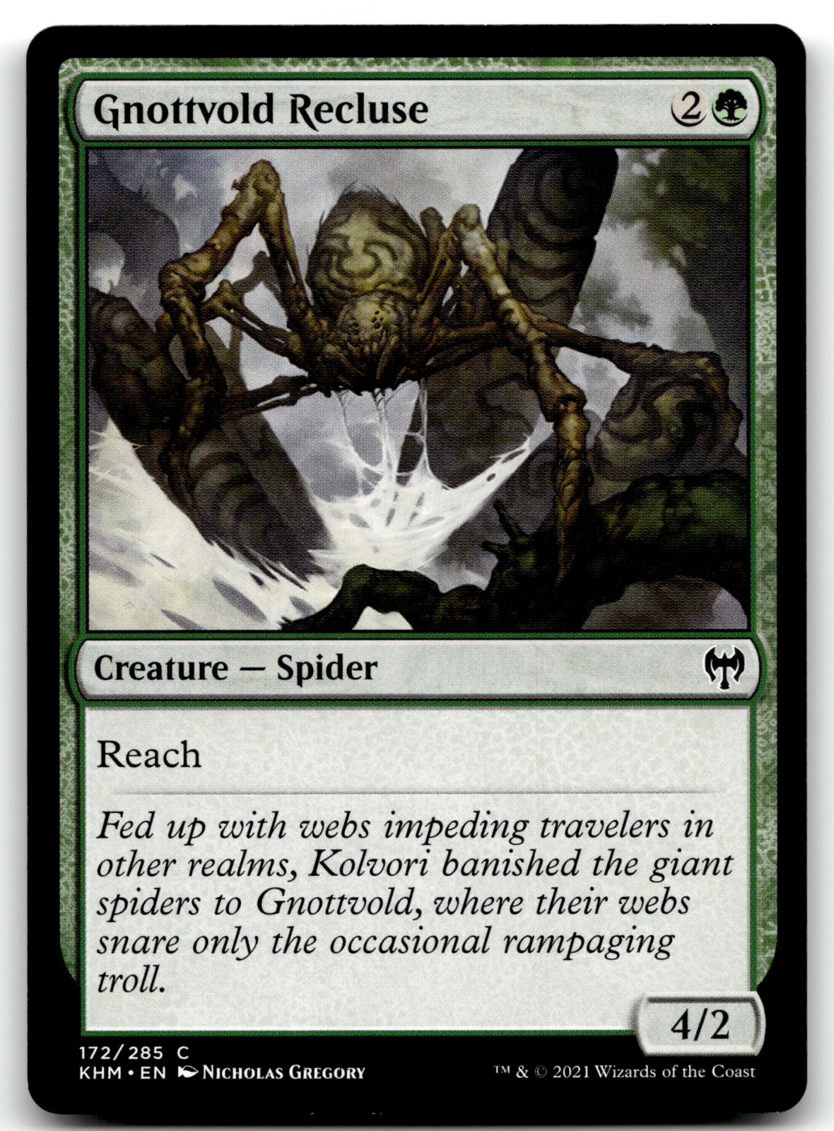 Gnottvold Recluse 172 Common Kaldheim Magic: The Gathering Near Mint