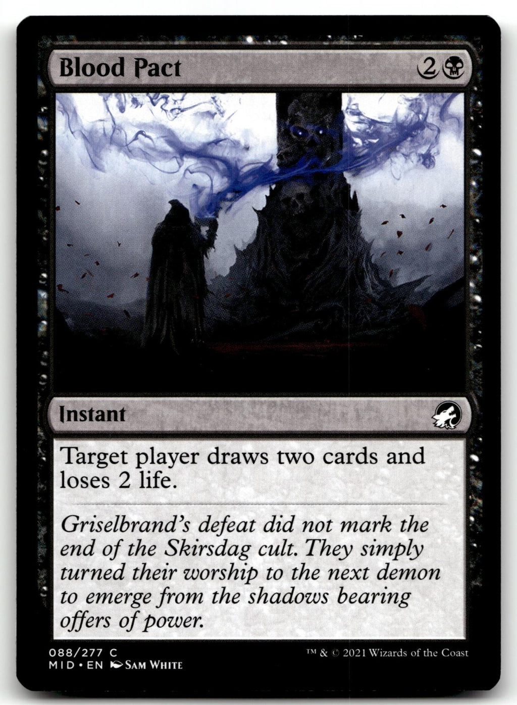 Blood Pact 88 Common Innistrad: Midnight Hunt Magic: The Gathering Near Mint