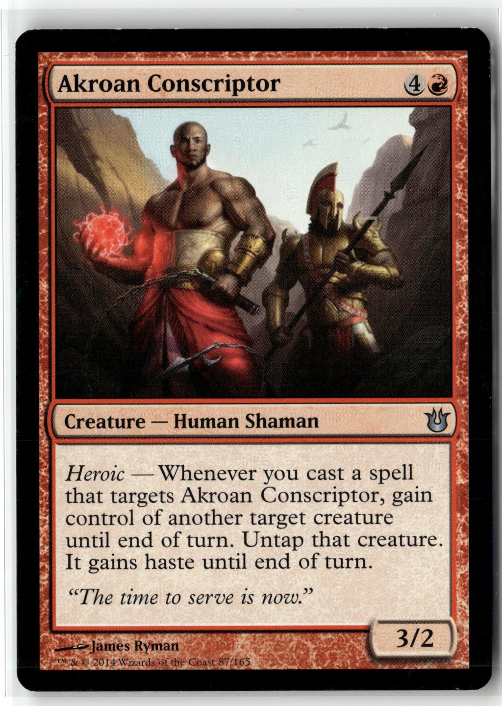 Akroan Conscriptor 87 Uncommon Born of the Gods Magic: The Gathering Near Mint
