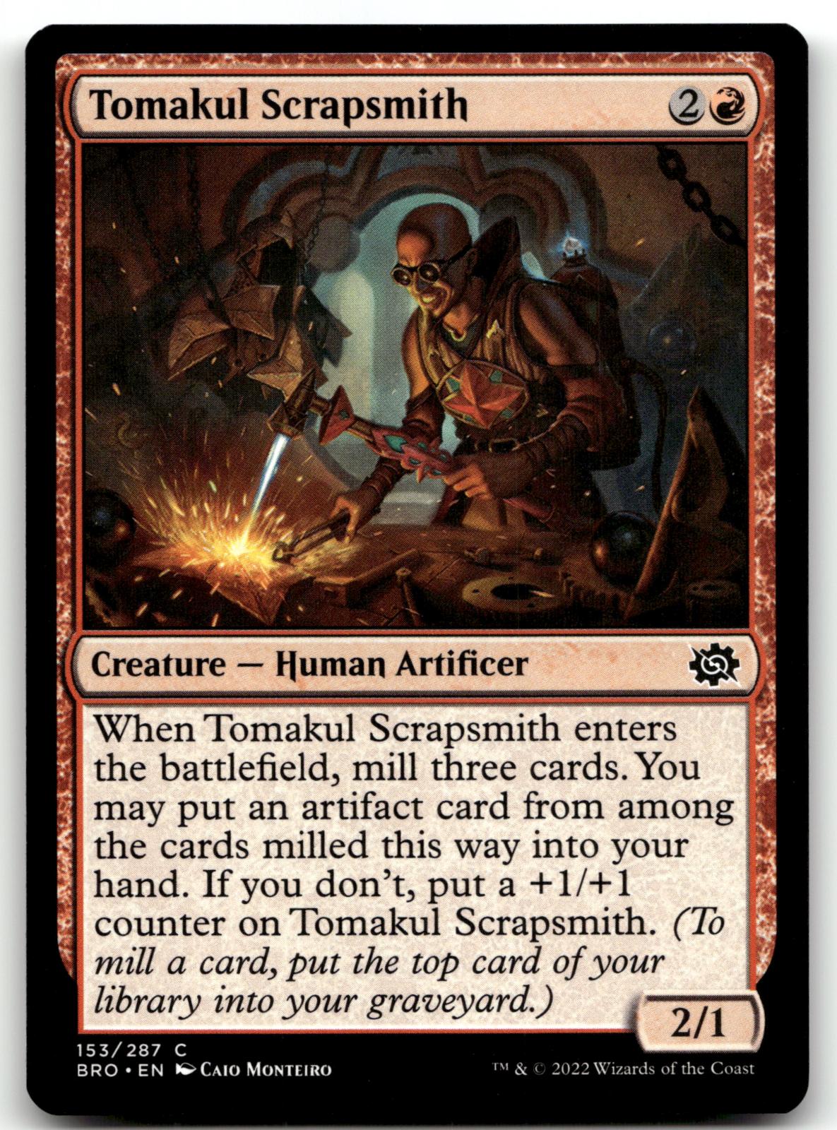 Tomakul Scrapsmith 153 Common The Brothers' War Magic: The Gathering Near Mint