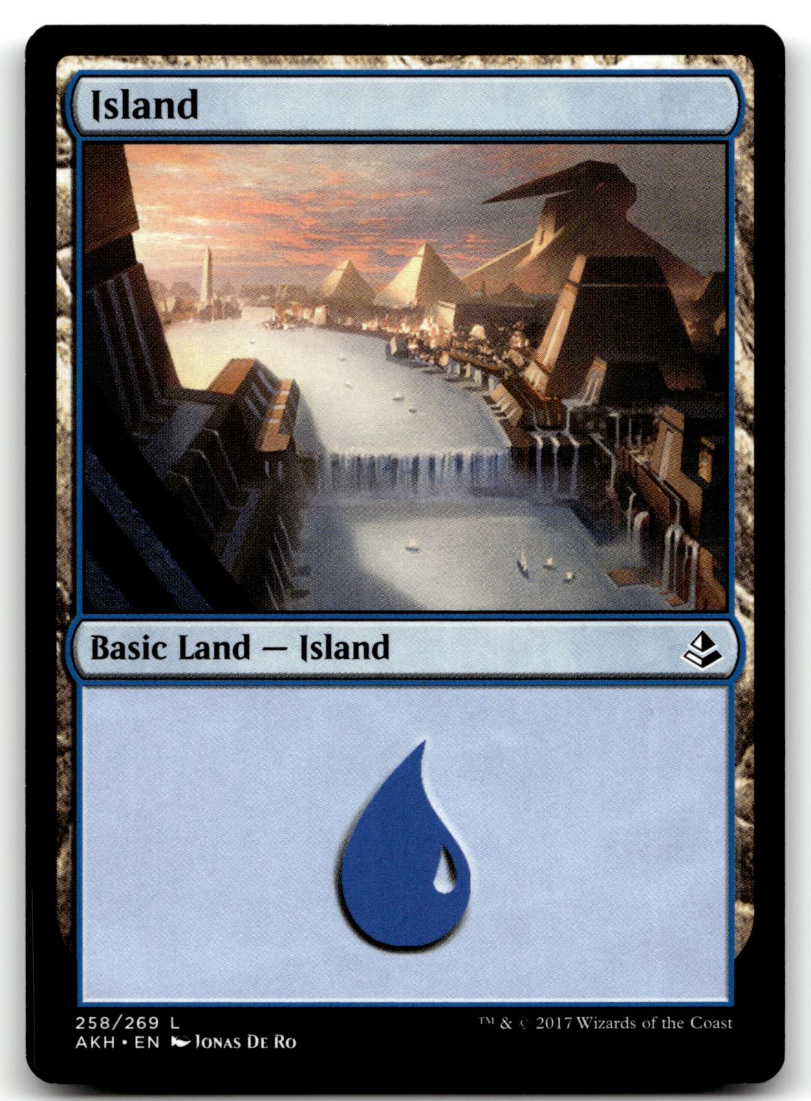 Island (258) 258 Land Amonkhet Magic: The Gathering Near Mint