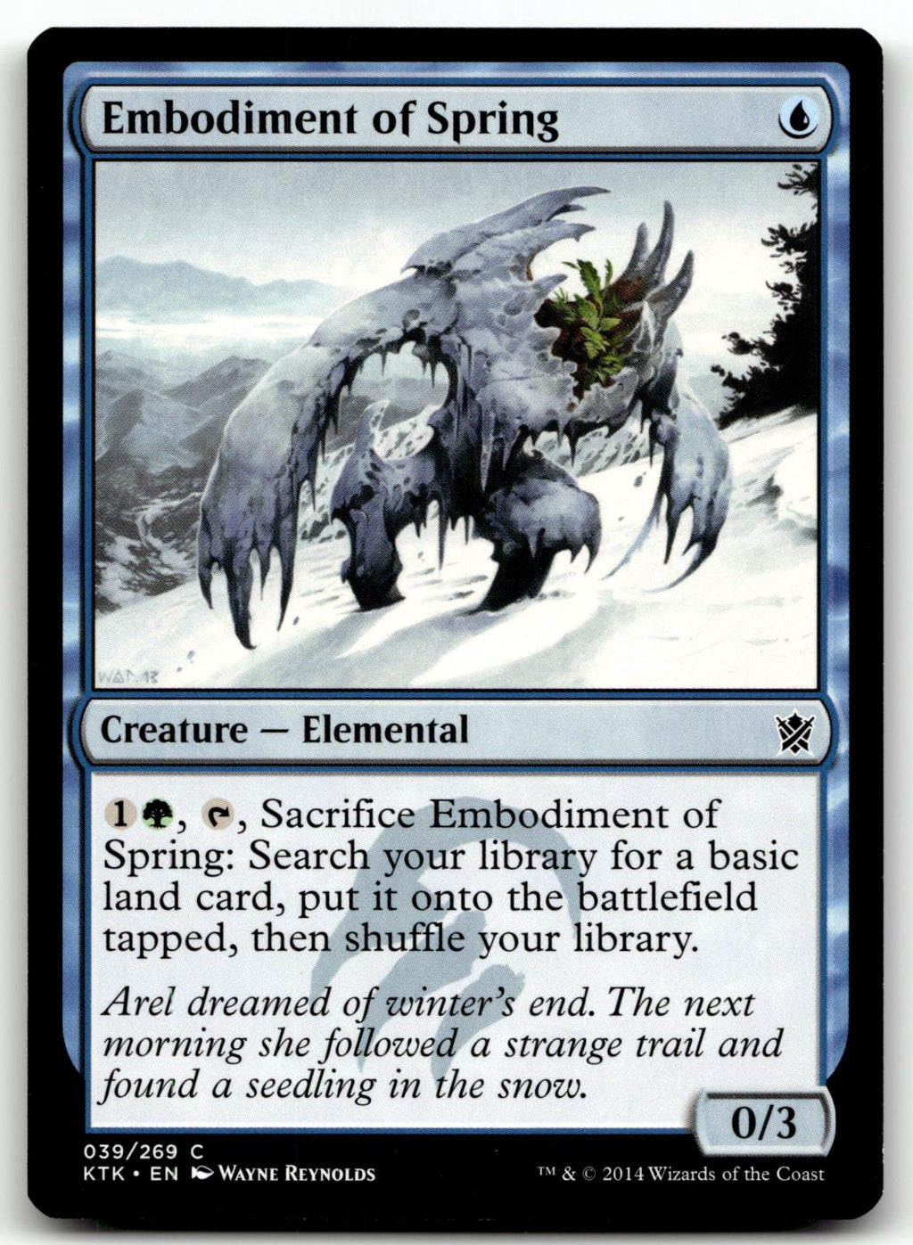 Embodiment of Spring 39 Common Khans of Tarkir Magic: The Gathering Near Mint