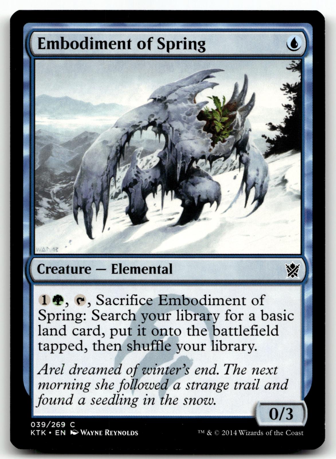 Embodiment of Spring 39 Common Khans of Tarkir Magic: The Gathering Near Mint
