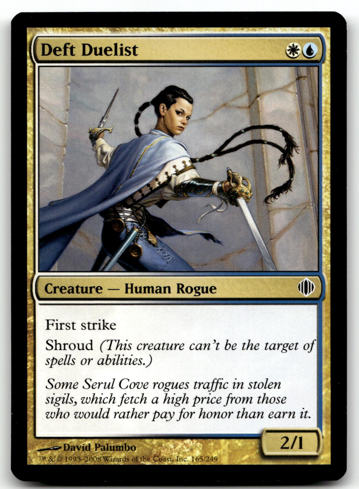 Deft Duelist 165 Common Shards of Alara Magic: The Gathering Near Mint