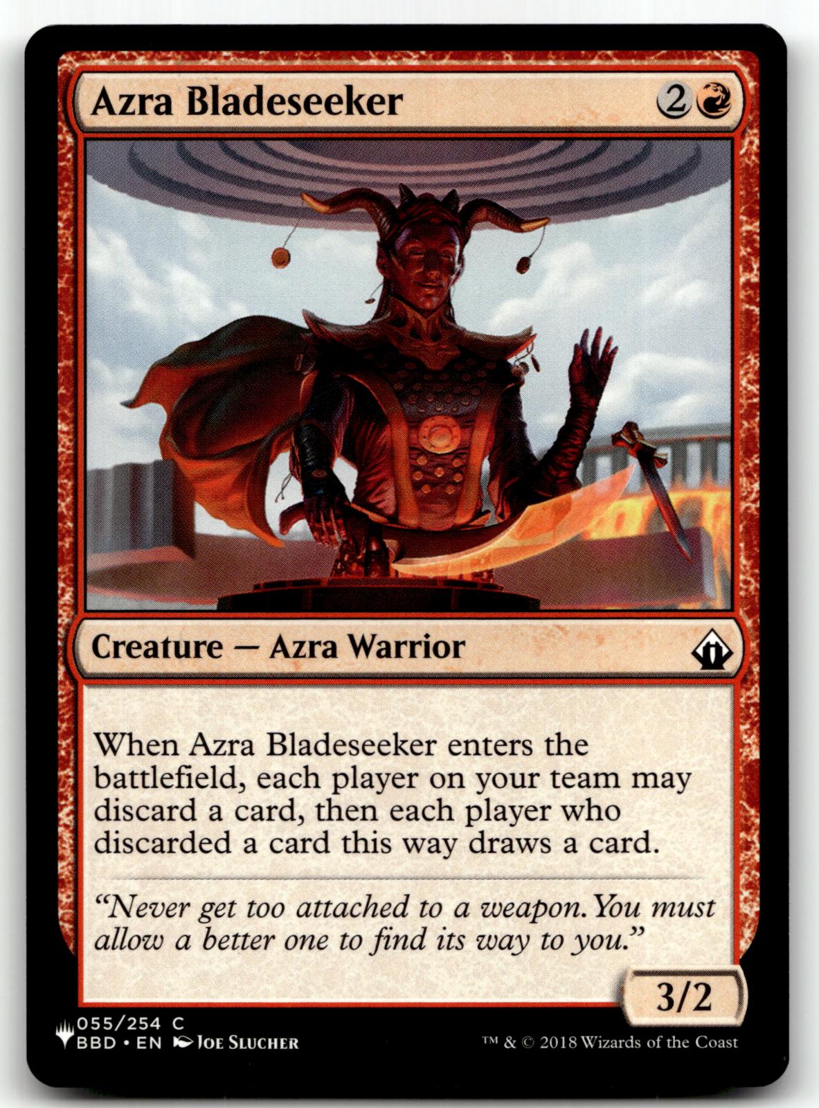 Azra Bladeseeker 55 Common Battlebond Magic: The Gathering Near Mint