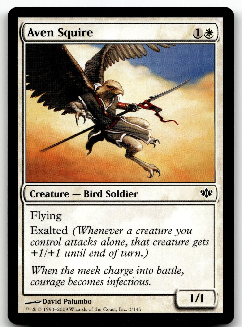 Aven Squire 3 Common Conflux Magic: The Gathering Near Mint