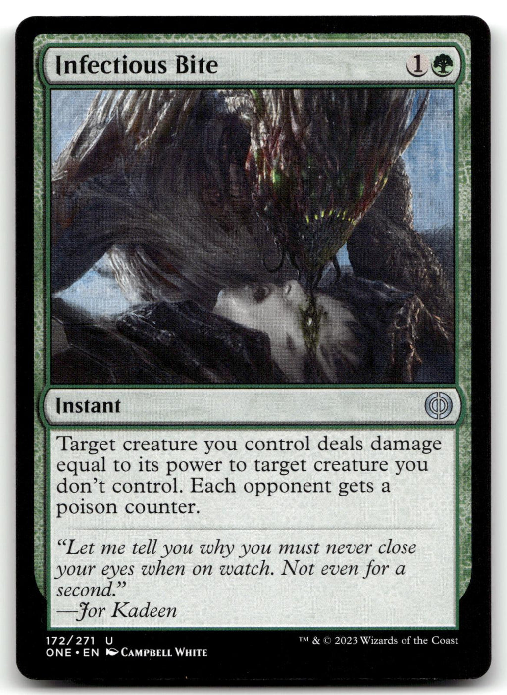 Infectious Bite 172 Uncommon Phyrexia: All Will Be One Magic: The Gathering NM