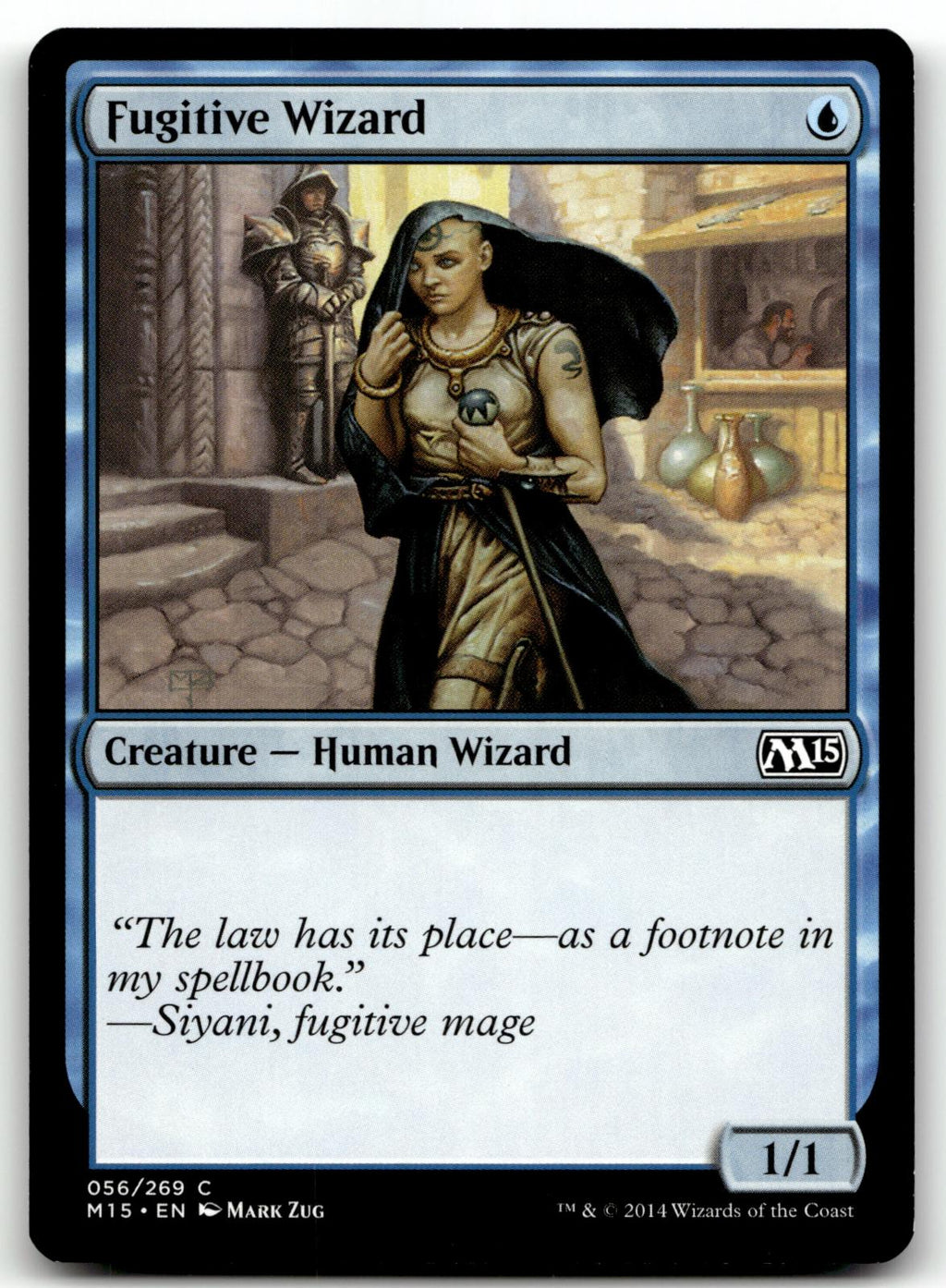 Fugitive Wizard 56 Common Magic 2015 (M15) Magic: The Gathering Near Mint