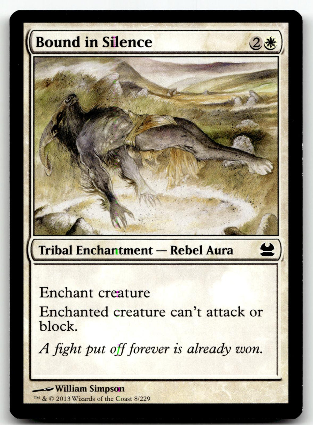 Bound in Silence 8 Common Modern Masters Magic: The Gathering Near Mint