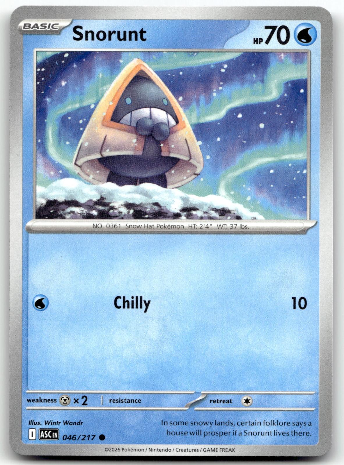 Snorunt 046/217 Common Ascended Heroes Pokemon Near Mint