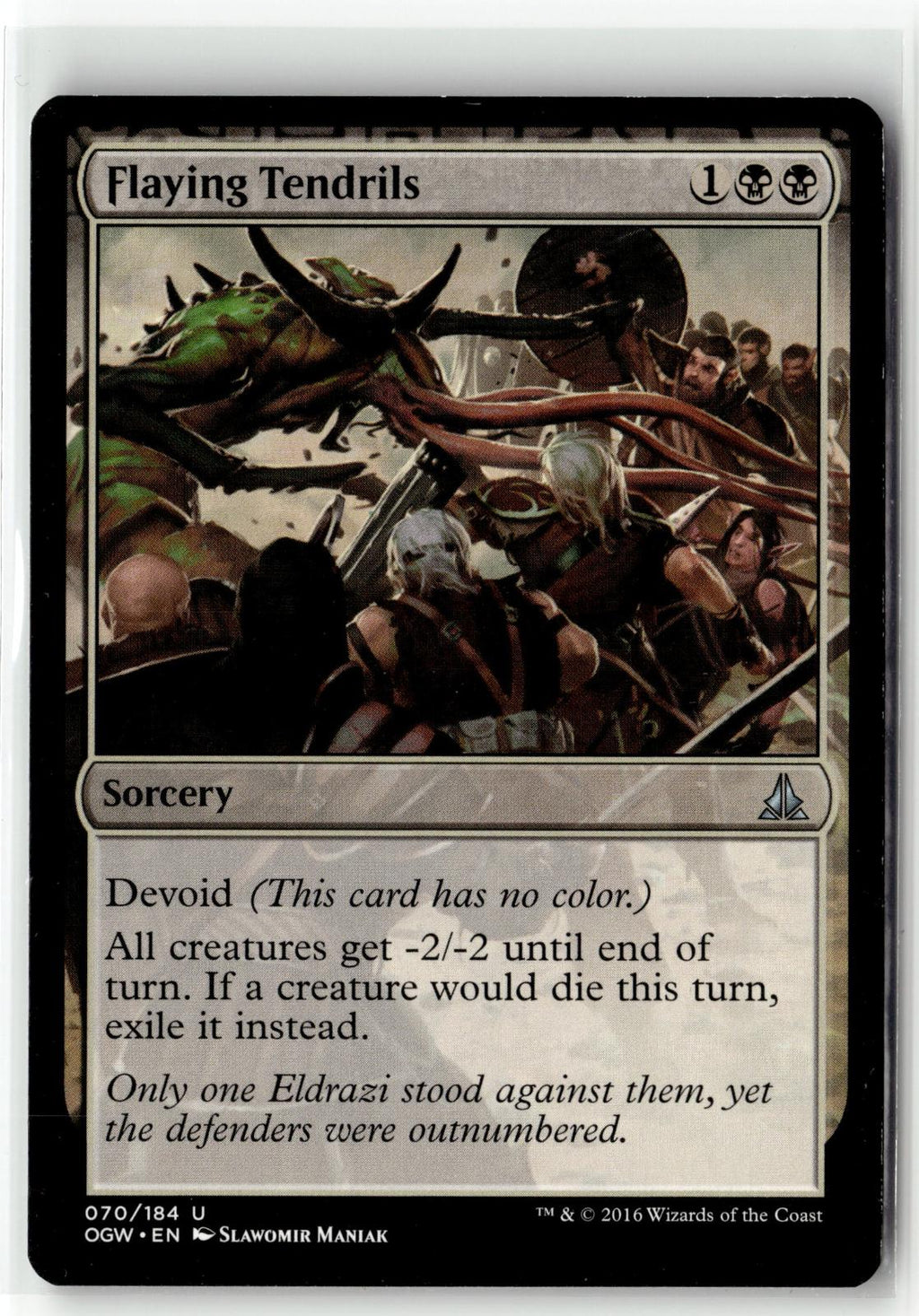 Flaying Tendrils 70 Uncommon Oath of the Gatewatch Magic: The Gathering NM