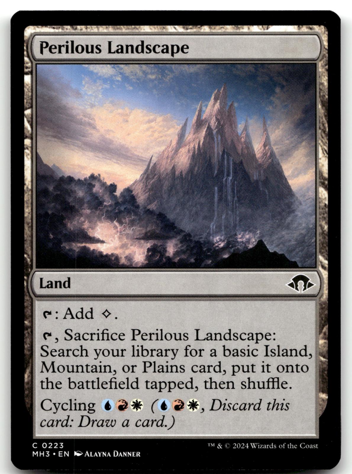 Perilous Landscape 223 Common Modern Horizons 3 Magic: The Gathering Near Mint