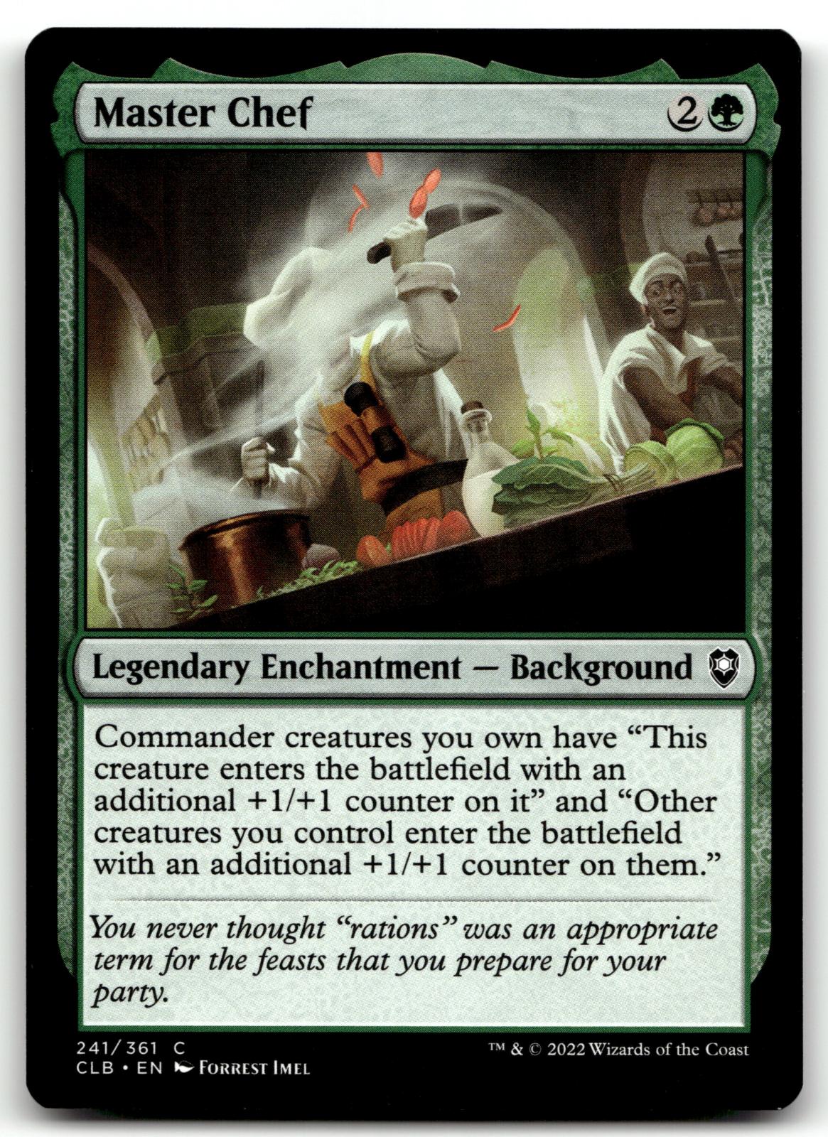Master Chef 241 Commander Legends: Battle for Baldur's Gate Magic: The Gathering