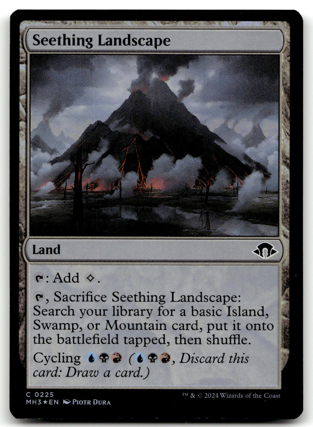 Seething Landscape 225 Common Modern Horizons 3 Magic: The Gathering Foil NM