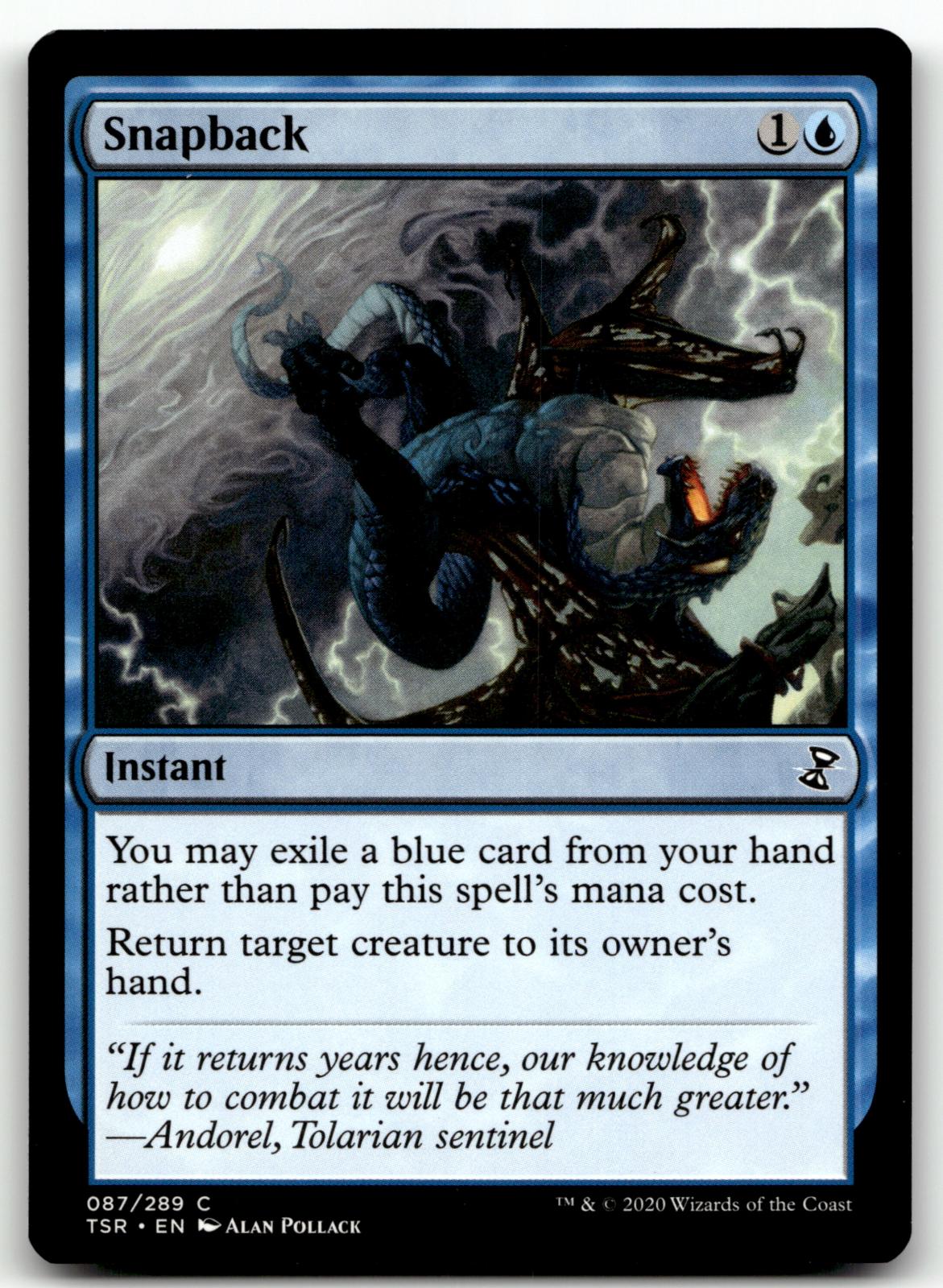 Snapback 87 Common Time Spiral: Remastered Magic: The Gathering Near Mint