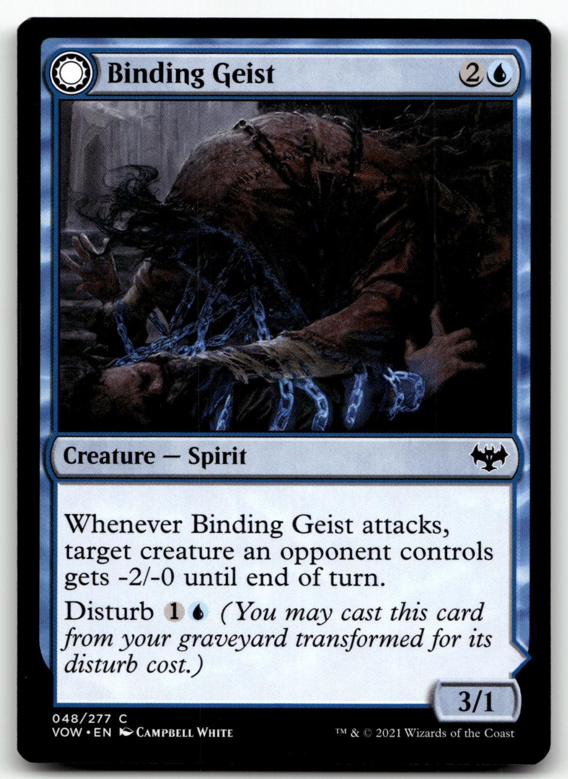 Binding Geist 48 Common Innistrad: Crimson Vow Magic: The Gathering Near Mint