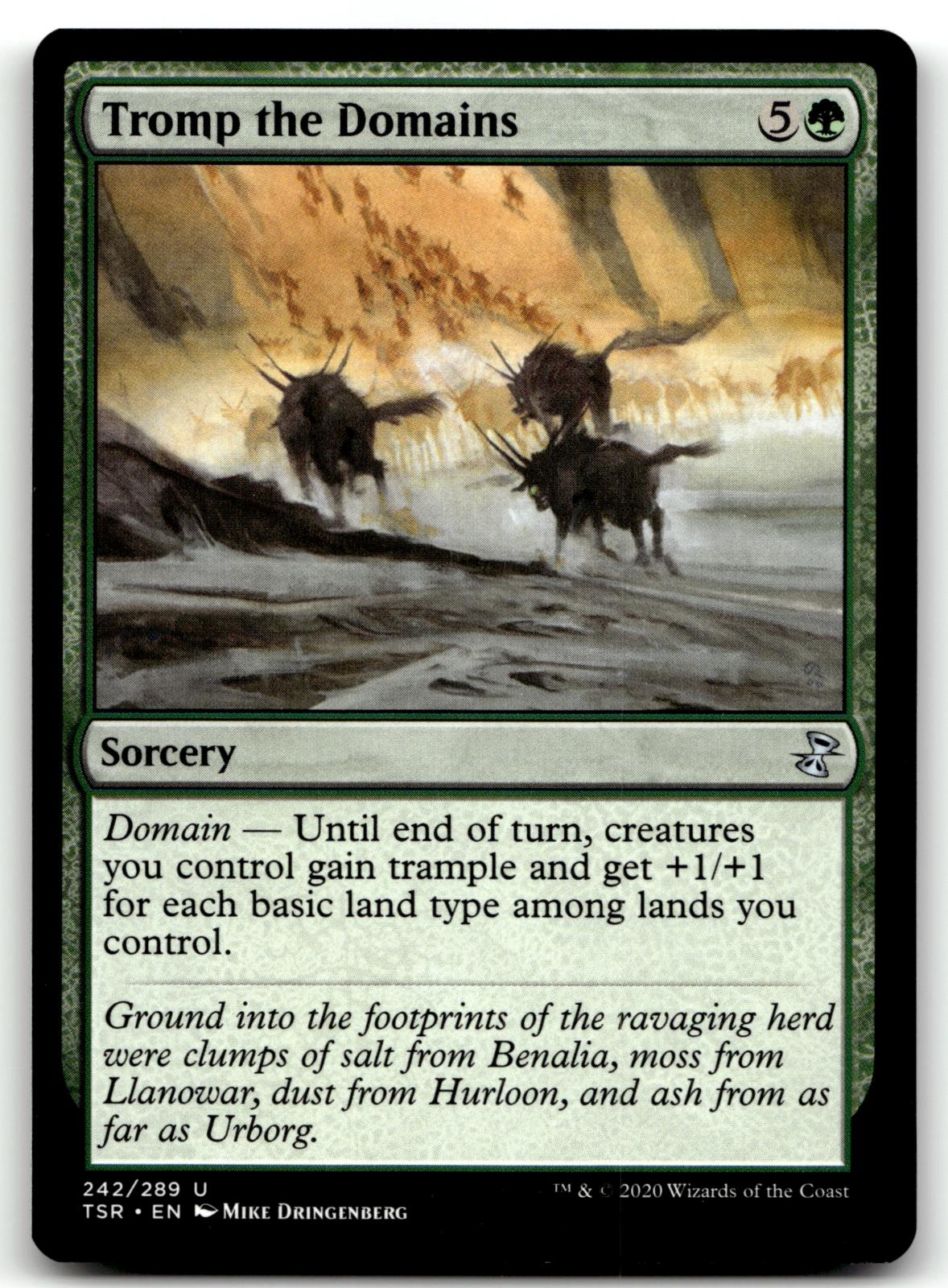 Tromp the Domains 242 Uncommon Time Spiral: Remastered Magic: The Gathering NM