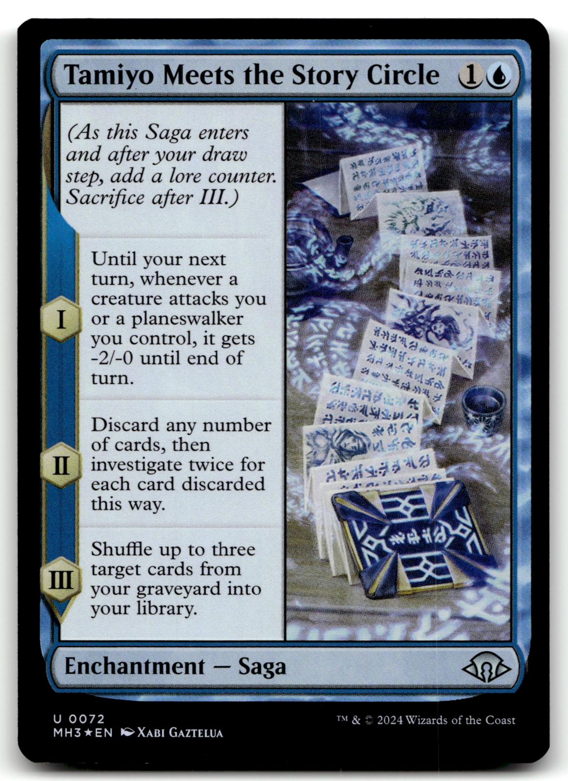Tamiyo Meets the Story Circle 72 Modern Horizons 3 Magic: The Gathering Foil NM