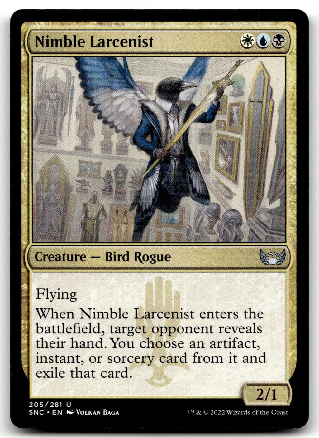 Nimble Larcenist 205 Uncommon Streets of New Capenna Magic: The Gathering NM