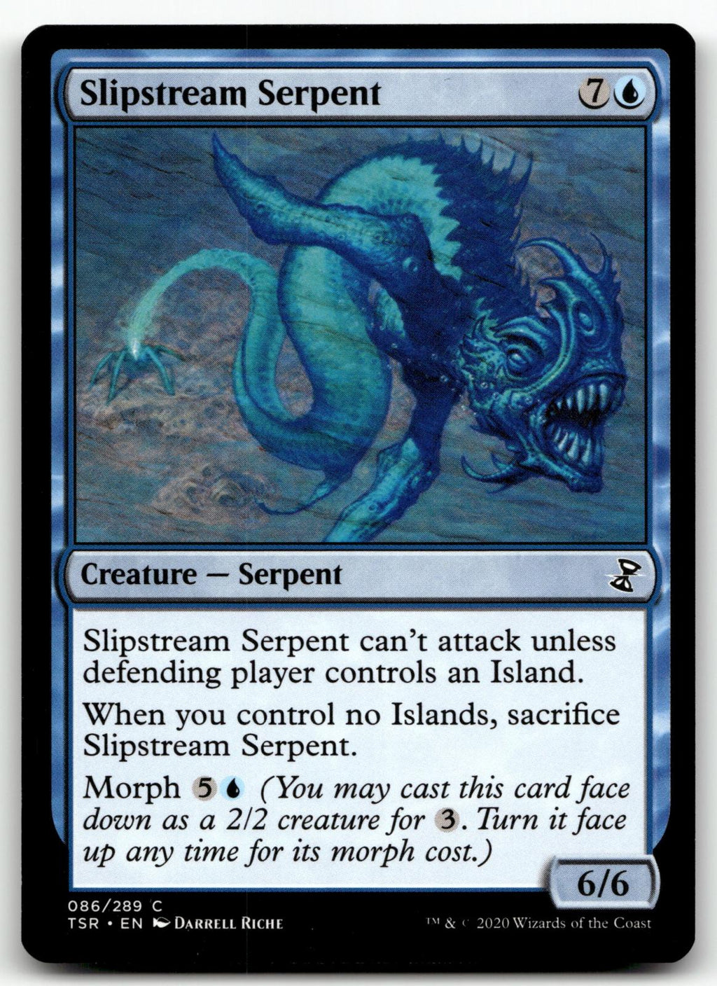 Slipstream Serpent 86 Common Time Spiral: Remastered Magic: The Gathering NM