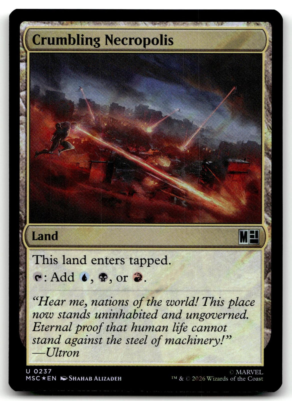 Crumbling Necropolis (Surge Foil) 237 Holo Commander: Marvel Super Heroes 