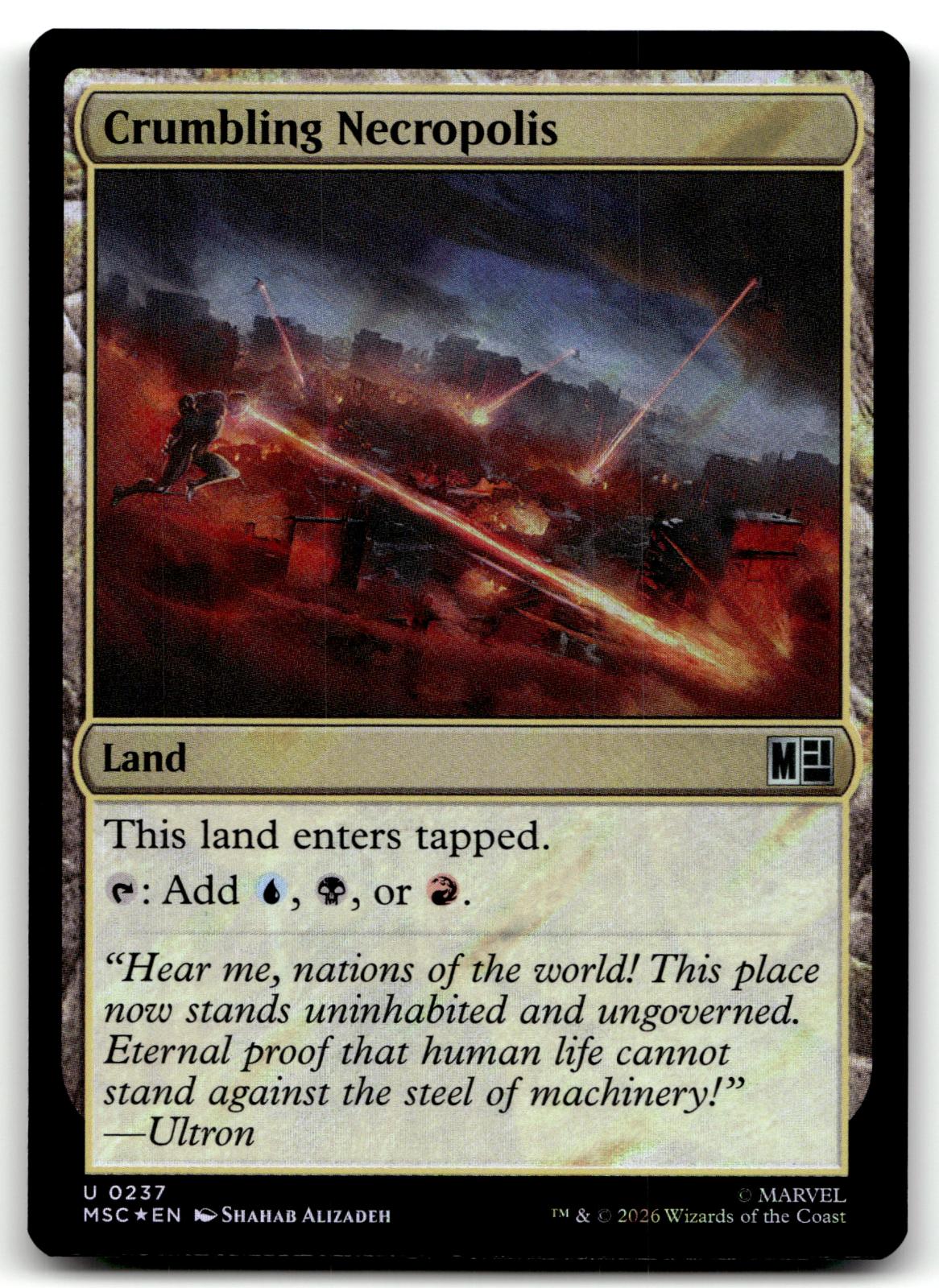 Crumbling Necropolis (Surge Foil) 237 Holo Commander: Marvel Super Heroes 