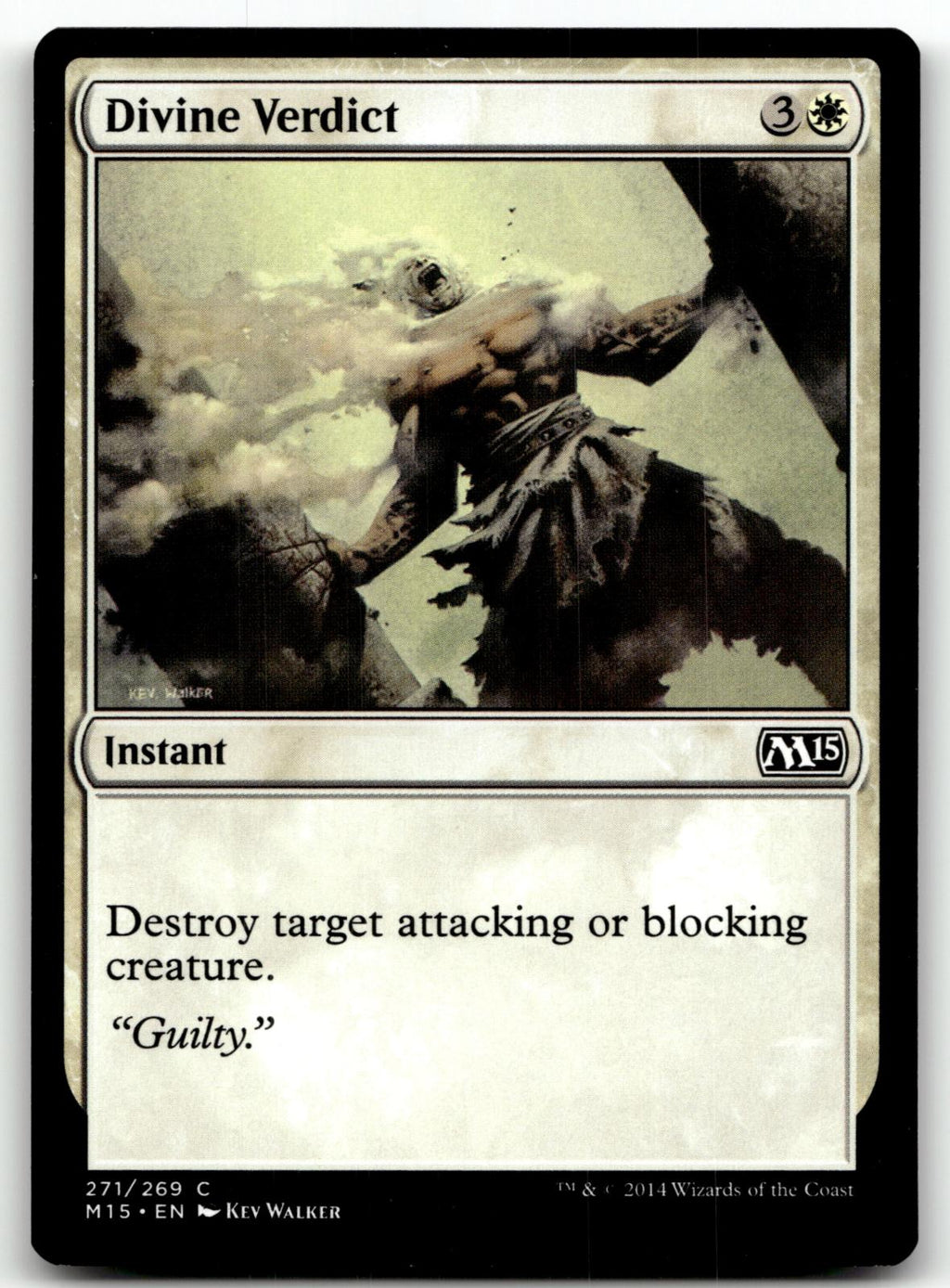 Divine Verdict 271 Common Magic 2015 (M15) Magic: The Gathering Near Mint